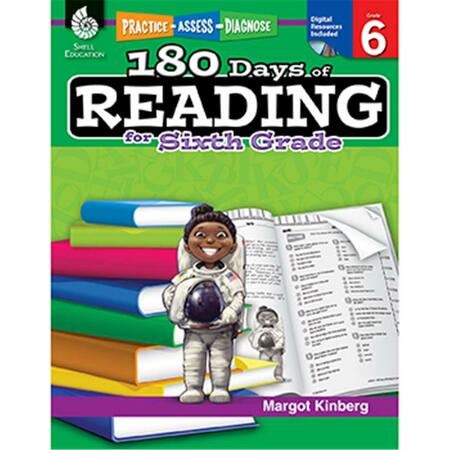 SHELL EDUCATION 180 Days Of Reading Book For Sixth SEP50927